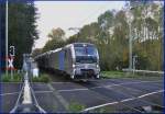 Vectron 193 802-6 am B� Km 21, auf der KBS 485 am 24.10.2013 aus Aachen kommend.