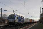 boxXpress.de 193 840 am 26.12.13 mit dem DGS 69164 von Mannheim nach Bremerhaven Weddewarder Tief in Bonn-Beuel.