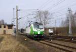 Am 14.03.2016 Rangierfahrt von der 193 814-1 von der SETG (Railpool) in Borstel .