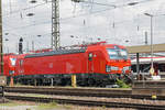 Fabrikneue Siemens Vectron 193 314-2 steht auf einem Abstellgleis beim Badischen Bahnhof.