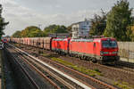 193 302 & 193 344 DB Vectrons mit Kohlezug in Hamburg Hausbruch, am 20.09.2018.