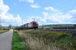 DB Cargo 193-305 zieht ihren KLV Zug in Richtung Norden. 09.09.2022 in Meinheim aufgenommen bei Km. 9.8 der Strecke Treuchtlingen Würzburg