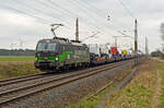 Der sonntags verkehrende MAN-Zug der RFO wurde am 03.03.24 mit 193 742 bespannt. Hier passiert der Zug in Fahrtrichtung Dessau Wittenberg-Labetz.
