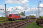 Mit einem gemischten Güterzug rollt 193 562 am 18.04.24 durch Saarmund Richtung Seddin Rbf.