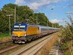 193 935 fährt mit dem Umleiter IC Berlin-Hannover-Dortmund-Oberhausen-Emmerich-Amsterdam durch Rheda Wiedenbrück. Oktober 2024