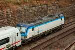 CD 193 573-3 České dráhy schiebend am Zugschluss des ICE1548 in Wuppertal, Januar 2026.