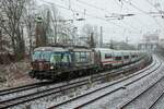 CD 6193 568 České dráhy mit DB ICE-L Talgo (ICE1548 Berlin-Köln) in Wuppertal, Januar 2026.