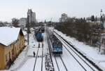 Am 16.02.26 wurde in Nebanice das Getreidelager mit 742 427-8 bedient.
193 574-1 als R 615 ist ebenfalls in Nebanice zu sehen.