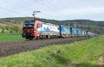 193 461-1 ist am 28.04.2026 mit einem Walterzug in Richtung S�den unterwegs,gesehen bei Reilos.
