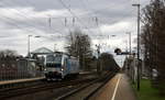 193 810 von der Rurtalbahn kommt als Lokzug aus Mönchengladbach-Hbf nach Aachen-West nd fährt die Kohlscheider-Rampe hoch aus Richtung Herzogenrath und fährt durch Kohlscheid in