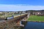 193 816 mit einem ARS Altmann am 04.04.2018 bei Regensburg-Prüfening. 