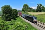 193 874 + 193 810 mit DGS 40679 am 01.06.2019 bei Langenisarhofen.