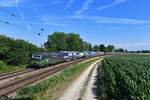 193 265 mit DGS 40670 am 02.07.2019 bei Langenisarhofen. 