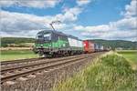 193 749-9 ist am 03.07.2019 bei Reilos in Richtung Fulda unterwegs.