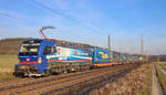 SBB Cargo 193 518 mit einem Walter KLV am 08.02.2020 in Kerzell