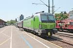 Am Mittag des 01.07.2019 stand Rpool/BTE 193 827-3 mit ihrem leeren Autoreisezug, mit dem sie in der Nacht zuvor aus Hamburg Altona ankam, im Autozug-Terminal in Lörrach Gbf abgestellt und