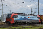 Siemens Vectron 193 468-6 durchfährt den badischen Bahnhof. Die Aufnahme stammt vom 01.07.2020.