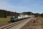 193 745 mit deme  Ekol  auf dem Weg nach München am 13. März 2021 bei Grabenstätt im Chiemgau.