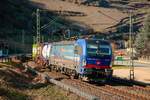 193 527 SBB Cargo International in Oberwesel, am 20.03.2021.