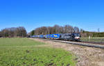 193 662 mit einem KLV am 24.03.2021 bei Brannenburg.