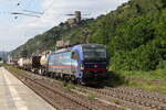 193 531 mit einem  KLV  am 22. Juli 2021 bei Kaub am Rhein.