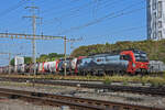 Siemens Vectron 193 469-4 durchfährt den Bahnhof Pratteln. Die Aufnahme stammt vom 04.09.2021