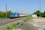 193 838 EGP mit einem ARS Altmann Autotransportzug bei Herrnberchtheim Richtung Ansbach, 16.05.2020