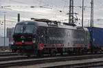 Siemens Vectron 193 657-4 durchfährt den badischen Bahnhof. Die Aufnahme stammt vom 23.01.2022.