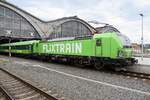 In Leipzig Hbf steht am 9 Juni 2022 FlixTrain 193 862 abfahrtbereit.