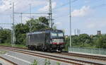 MRCE 193 624 als Tfzf Richtung Mockau, am 17.07.2023 in Leipzig-Thekla.