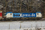 BoxXpress Siemens Vectron 193 834-9 am 14.01.2024 bei Zorneding mit etwas mehr Brennweite als sonst.