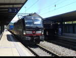 SBB - Lok 193 655 mit Güterzug bei der durchfahrt im Bhf. Frick am 2024.05.18