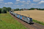 193 817 + 193 811 mit einem Kesselzug am 23.07.2016 bei Neumarkt-Kallham. 