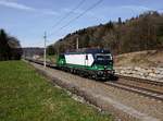 Die 193 261 mit einem leeren Autozug am 25.03.2017 unterwegs bei Wernstein.