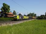 Die 193 556 und die 193 552 mit einem KLV-Zug am 16.06.2018 unterwegs bei Happing.