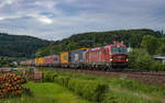 193 555  Offroad  der TX Logistik durchfuhr am 30.5.2019 den Ort Rothenkirchen in Richtung Kufstein