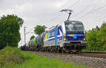 Kesselzug mit Lokomotive 193 824-0 ,,Düren Tag'' am 22.05.2019 in Lintorf.