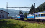 Am 12.06.19 trafen sich in Dobkovice der EC 176 nach Hamburg und der EC 171 nach Prag.