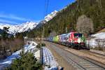 193 640 + 193 558 mit TEC 43105 am 08.02.2020 bei Gossensass.