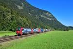 193 473 + 193 472 mit DGS 49895 am 21.08.2020 bei Niederaudorf.