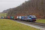 Siemens Vectron 193 532-9 fährt Richtung Bahnhof Tecknau.