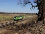 Die 193 231 am 28.03.2021 unterwegs bei Langenbach.