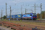 Siemens Vectron 193 527-9 durchfährt solo den badischen Bahnhof.