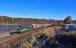 193 265 mit DGS 40670 am 22.12.2021 bei Sandbach.