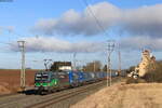 193 252-4 mit dem DGS 41161 (Wanne Eickel – Soroksári út rendező) bei Herrnberchtheim 23.2.22 