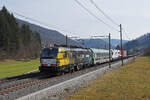 Siemens Vectron 193 717-6 fährt Richtung Bahnhof Gelterkinden.