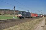 X4E -607 (193 607-7) am 23.03.2022 bei Kerzell.