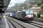 MRCE 193 661 bei der abfahrt mit einen klv von bellinzona,23.10.22