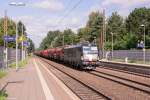 X4 E - 603 (193 603-8) MRCE - Mitsui Rail Capital Europe GmbH für DB Schenker Rail Deutschland AG mit einem Kalizug in Bienenbüttel und fuhr weiter in Richtung Uelzen.