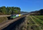 193 832 + 189 202 mit einen Kesselzug am 16.11.2015 bei Kerschhofen.